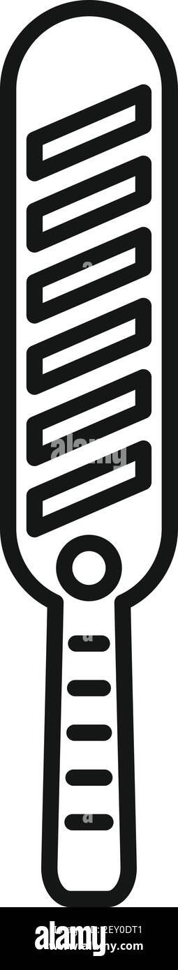 Symbol für den Zugriff auf Metalldetektoren, Umrissstil Stock Vektor