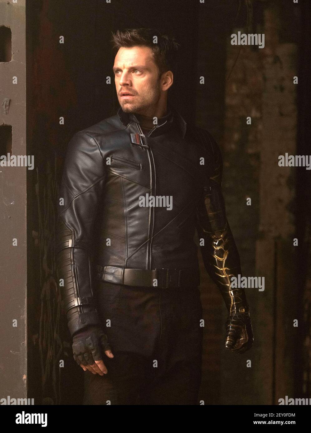SEBASTIAN STAN IN THE FALCON AND THE WINTER SOLDIER (2021), REGIE KARI SKOGLAND. Kredit: MARVEL STUDIOS / Album Stockfoto