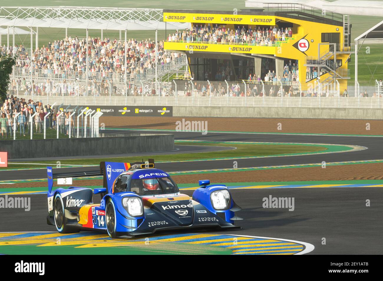 14 Fernando Alonso (esp), Rubens Barrichello (BH), Olli Pahkala (FIN), Jarl Teien (NOR), FA/RB Allinsports, Oreca 07 LMP2, Aktion während der 24 Stunden von Le Mans Virtual, 24 Heures du Mans Virtuelles, sim-Rennen, vom 12. Bis 14. Juni 2020 laufen auf der rFactor 2 Plattform - Foto Clément Marin / DPPI Stockfoto