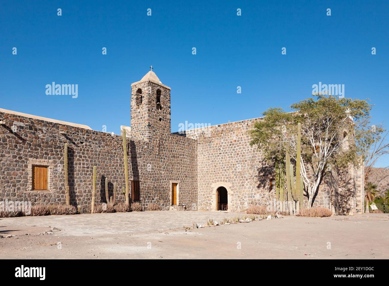 Alte Missionskirche Mision de Santa Rosalia de Mulege in Mulege, Baja California Sur, Mexiko Stockfoto