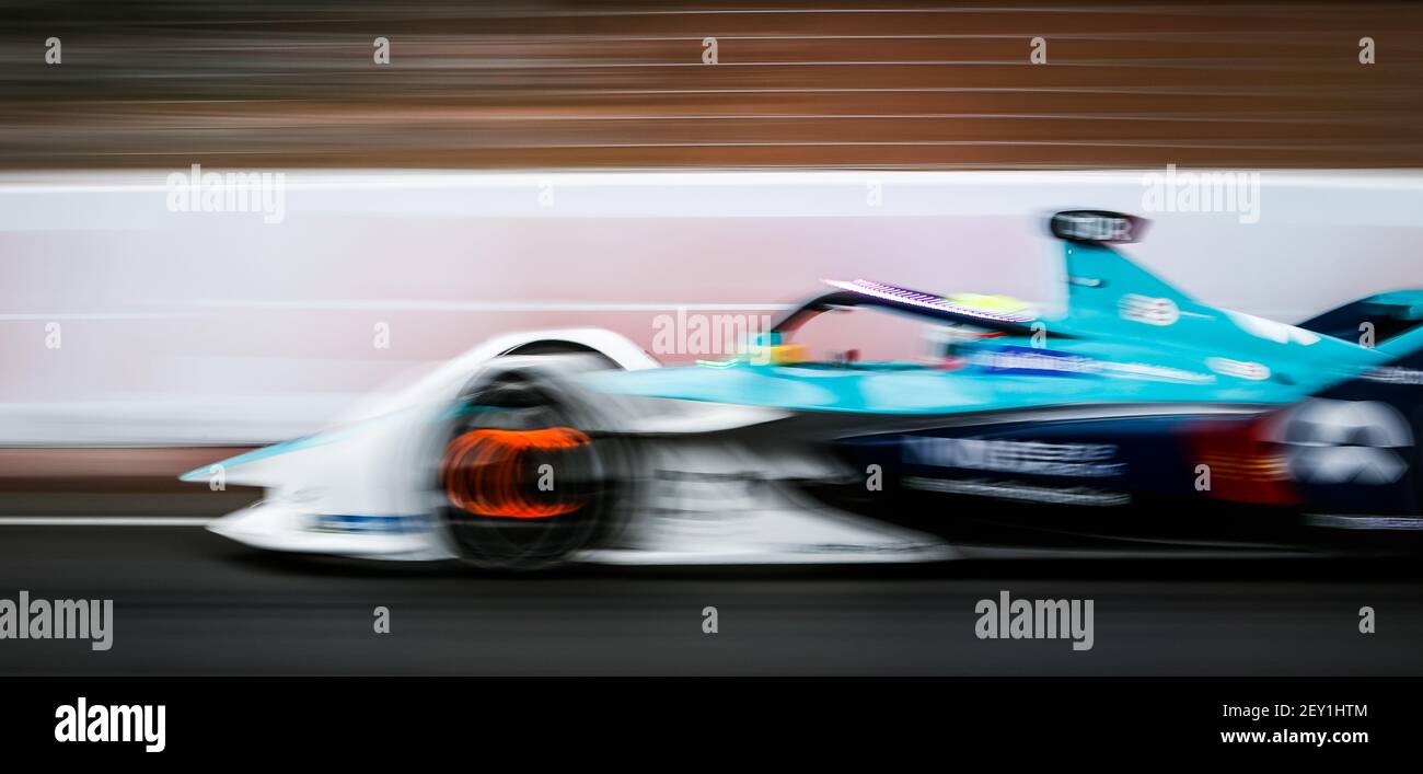 03 TURVEY Oliver (gbr), Spark-Penske NIO FE-005, NIO 333 FE Team, Aktion beim Marrakesch E-Prix 2020, 5th Lauf der Formel E Meisterschaft 2019-20, auf dem Circuit International Automobile Moulay El Hassan vom 28. Bis 29. Februar in Marrakesch, Marokko - Foto Germain Hazard / DPPI Stockfoto