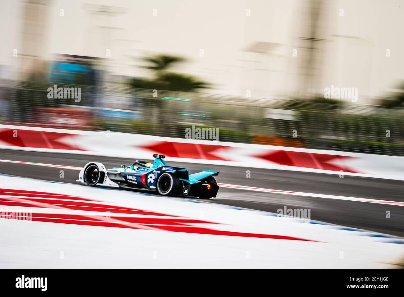 03 TURVEY Oliver (gbr), Spark-Penske NIO FE-005, NIO 333 FE Team, Aktion beim Marrakesch E-Prix 2020, 5th Lauf der Formel E Meisterschaft 2019-20, auf dem Circuit International Automobile Moulay El Hassan vom 28. Bis 29. Februar in Marrakesch, Marokko - Foto Germain Hazard / DPPI Stockfoto