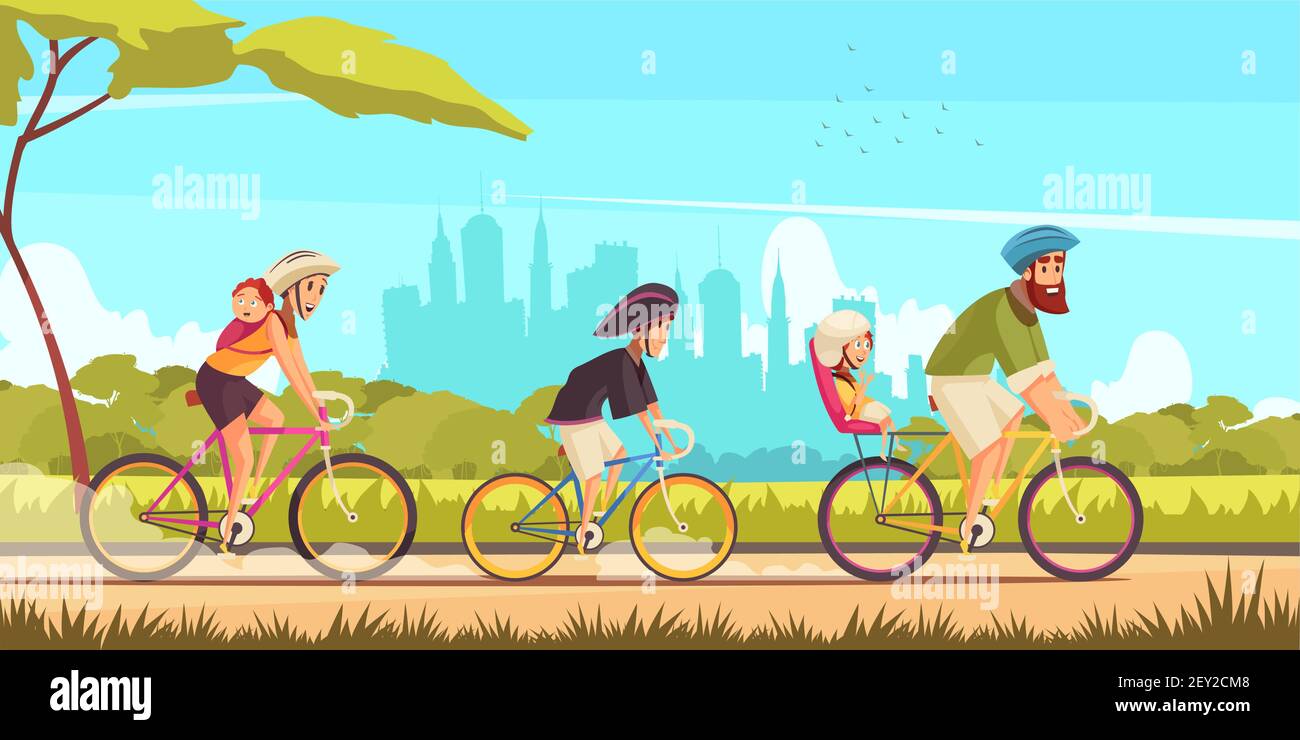 FamilienAktivurlaub Eltern und Kinder während der Fahrradtour