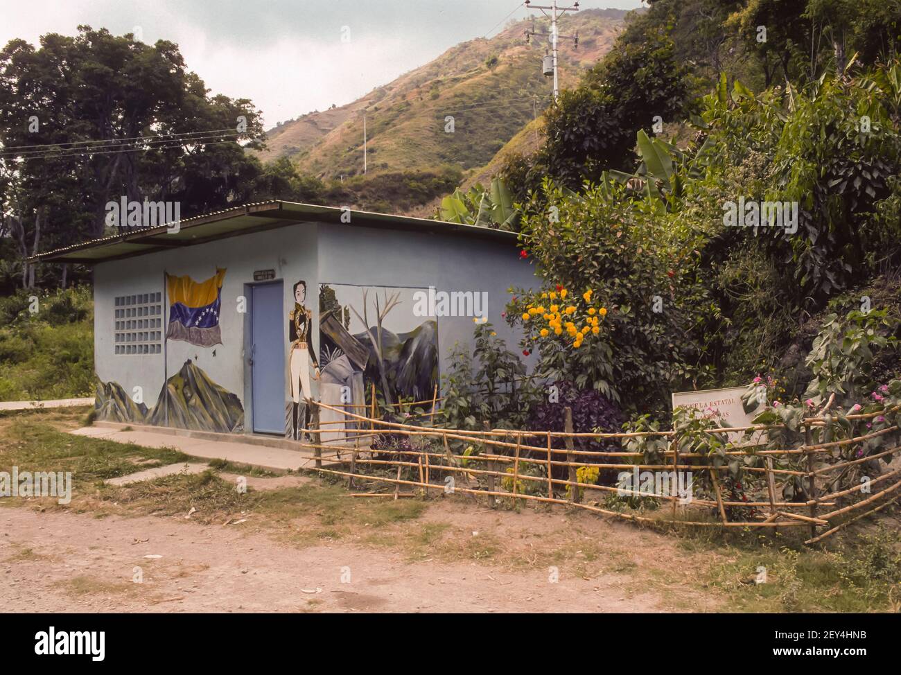 TRUJILLO STAAT, VENEZUELA - ländliche Schulgebäude. Stockfoto