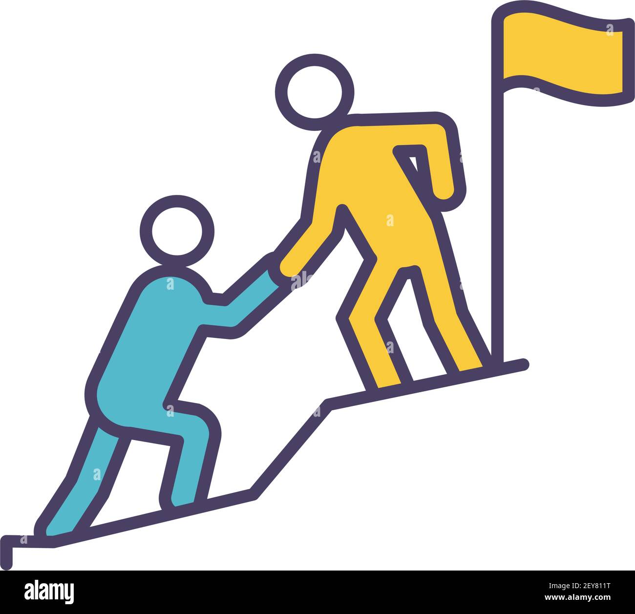 RGB-Farbsymbol für Coaching Stock Vektor