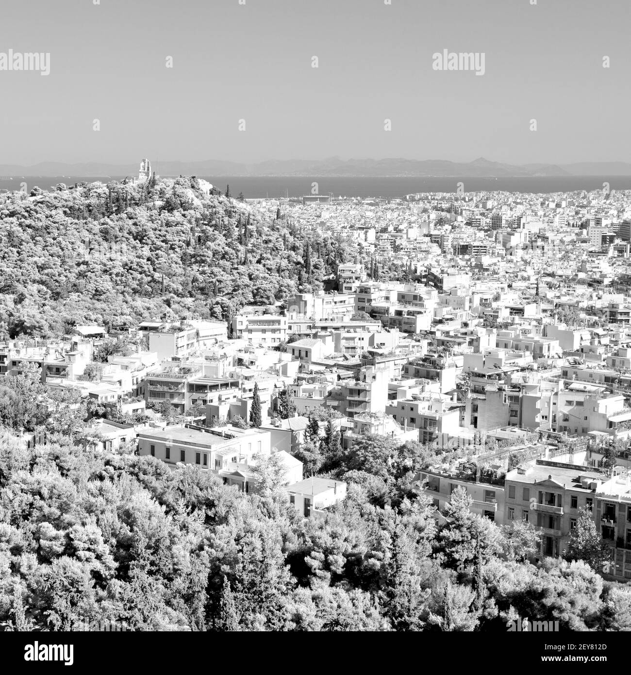 Neue Architektur im alten europa griechenland und Stau Häuser Stockfoto