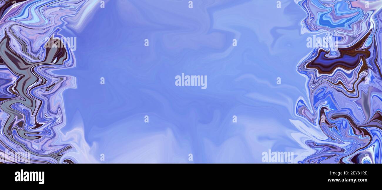 Banner-Vorlage mit Lasurit-Textur. Mehrfarbiges abstraktes Muster, blauer Kopierraum. Dekorative Bordüre, Halbedelstein-Imitation Stockfoto