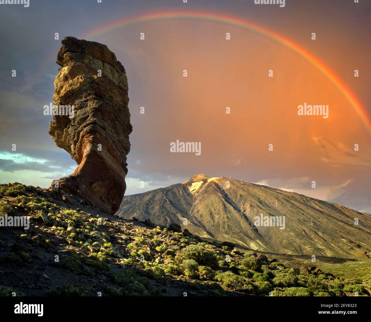 Es - TENERIFFA: Vulkan El Teide (höchster Berg Spaniens) Stockfoto