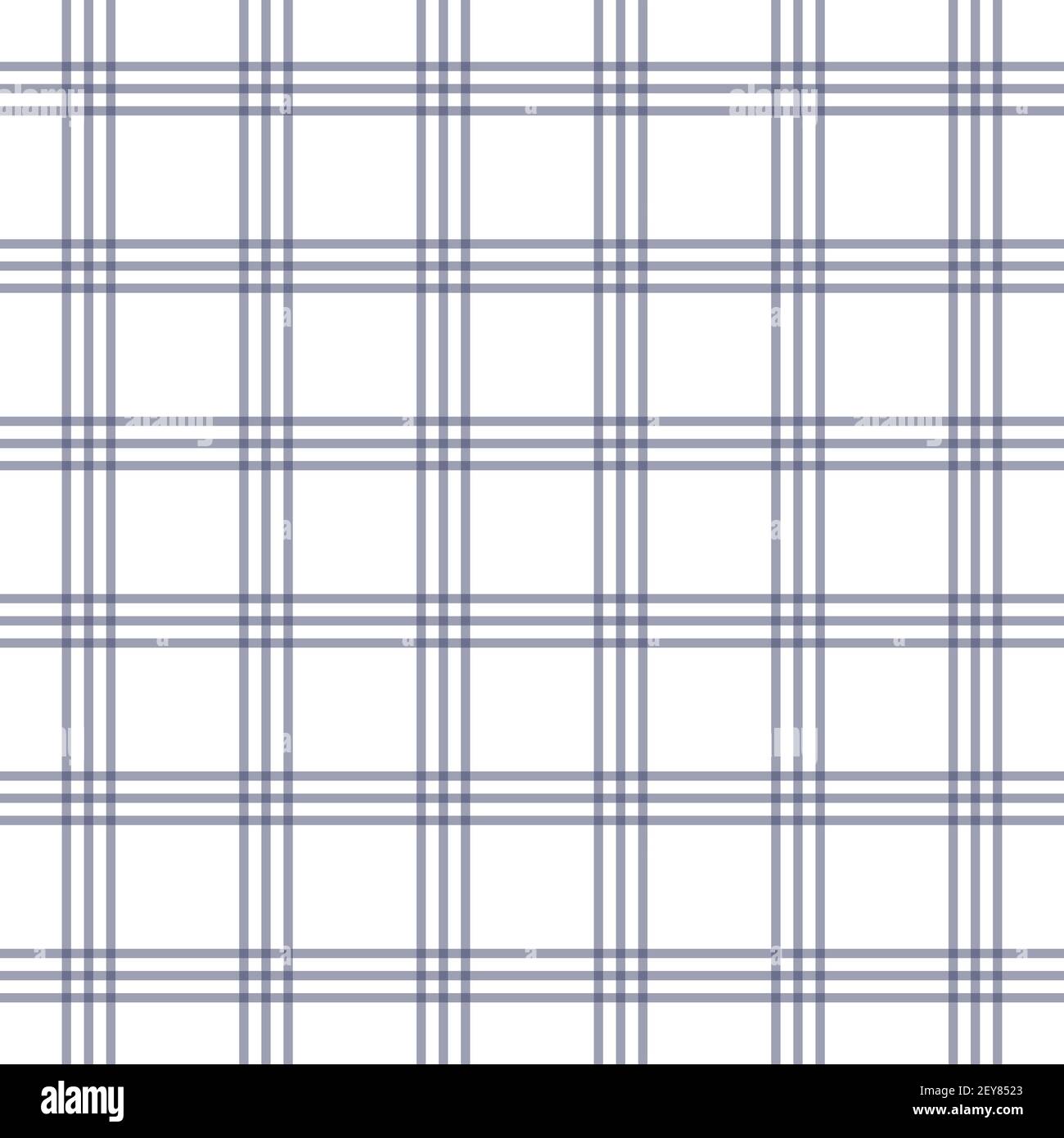 Abstraktes geometrisches Vektor-nahtloses Muster. Vertikale und horizontale gekreuzte Streifen. Karierten. Monochromer Hintergrund. Geschenkpapier. Druck für den Innenraum Stock Vektor