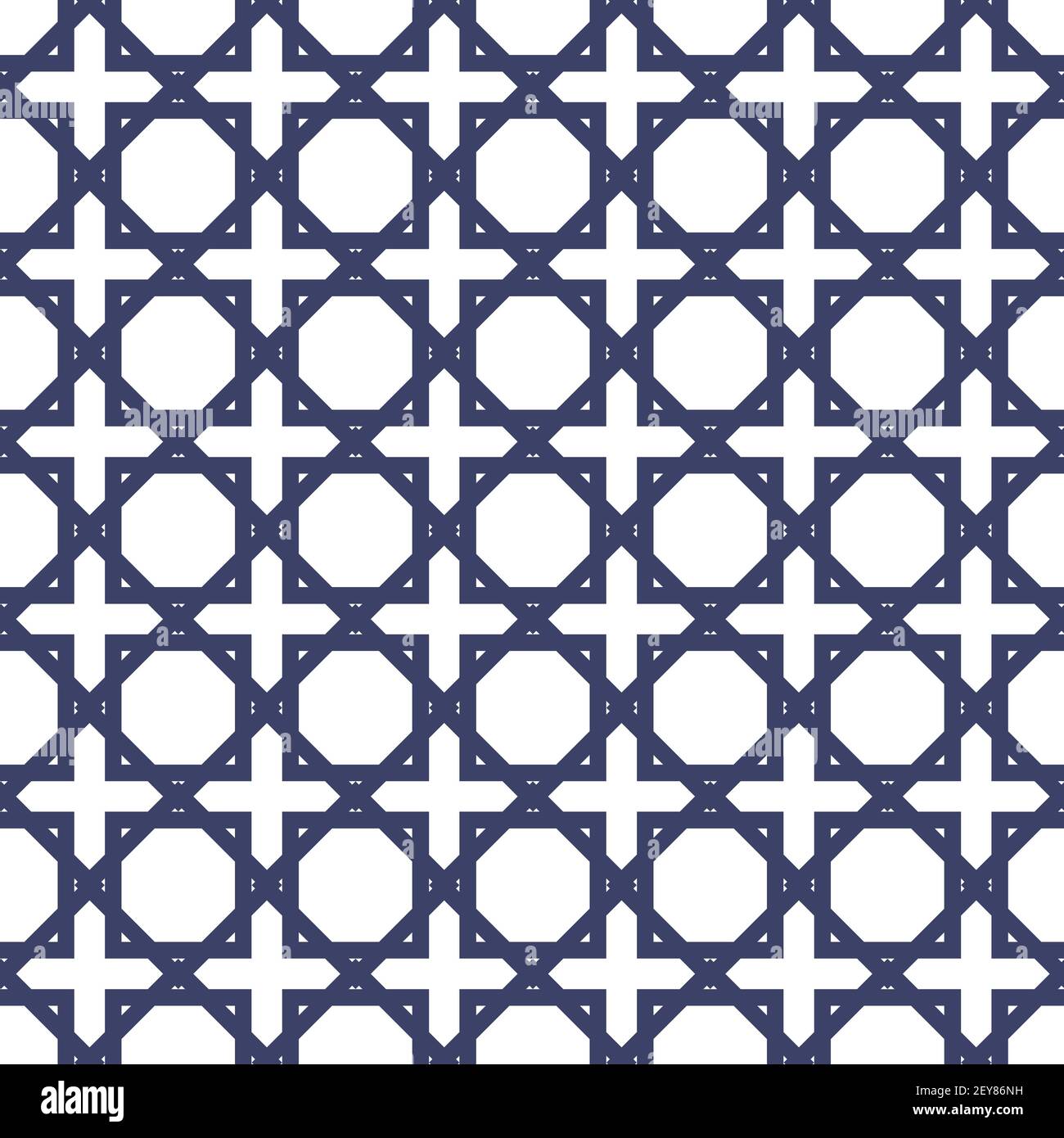 Abstraktes geometrisches Vektor-nahtloses Muster. Ornamental blauer Hintergrund Stock Vektor