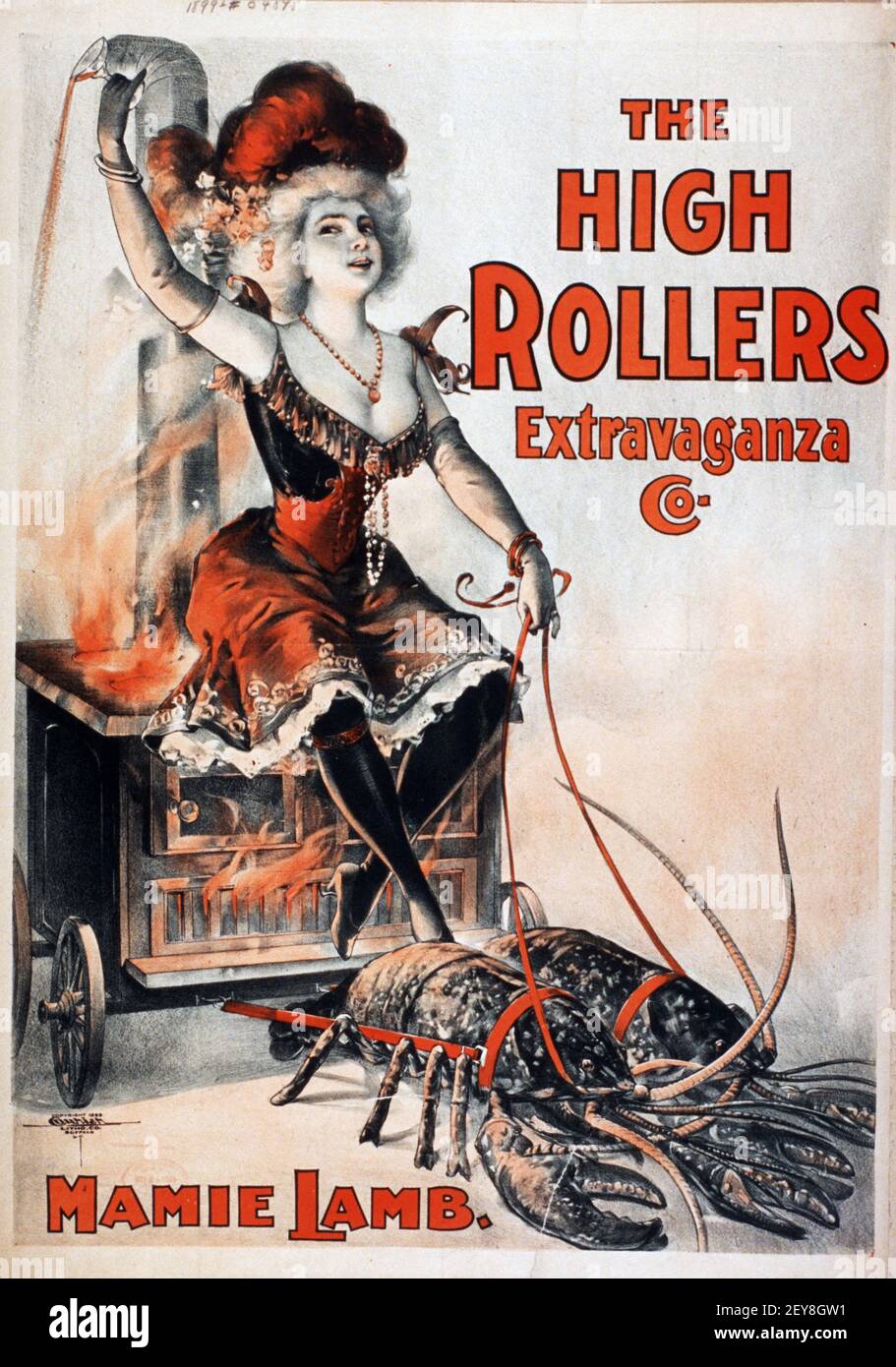 The High Rollers Extravaganza Poster. Mamie Lamb. Stockfoto