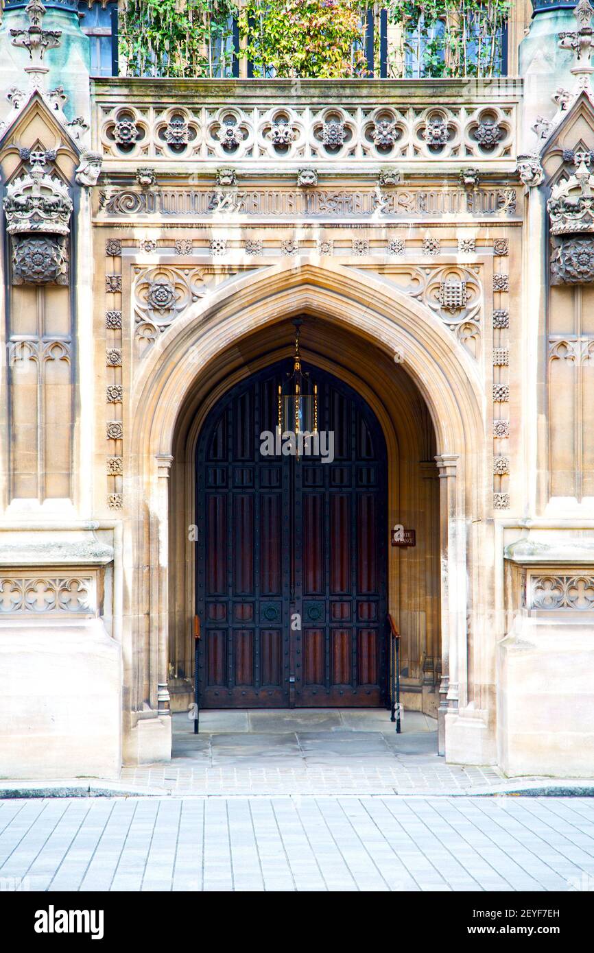 Parlament in london alte Kirche Marmor antike Wand Stockfoto