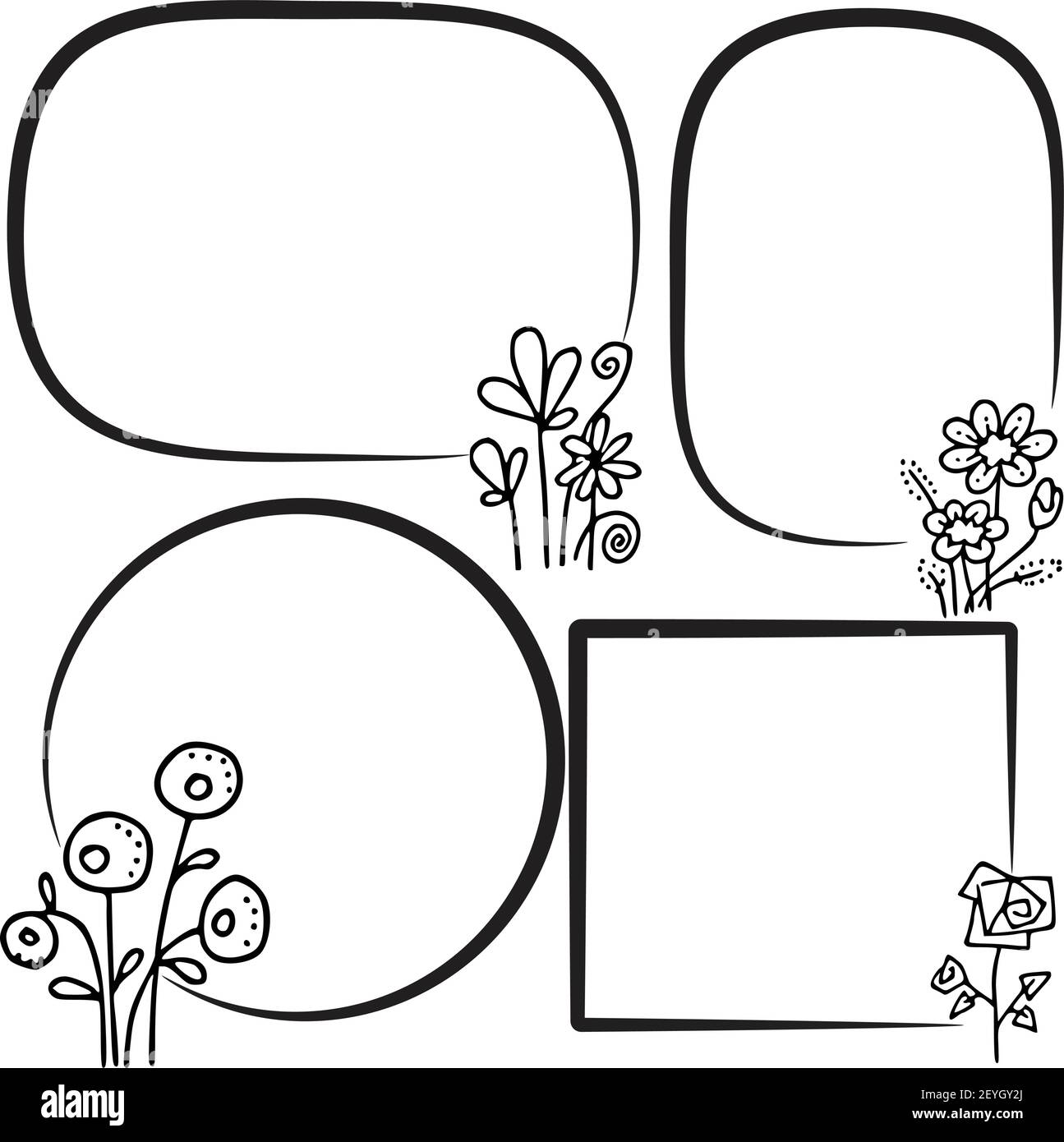 vektor Karton Rahmen Rahmen Hintergrund gesetzt Stock Vektor