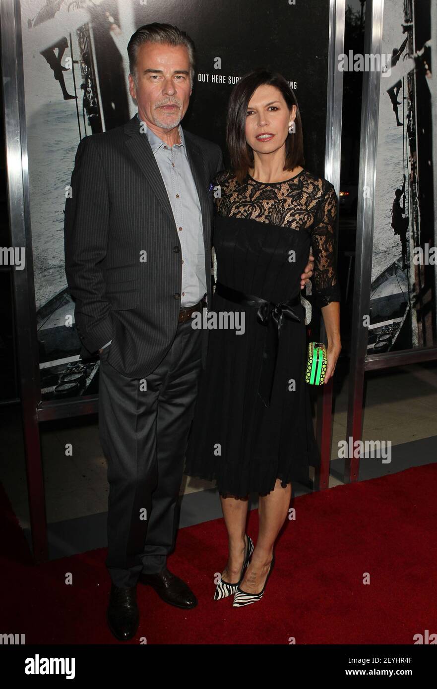 30. September 2013 - Beverly Hills, Kalifornien - Ian Buchanan, Finola Hughes. Premiere von Columbia Pictures' 'Captain Phillips' an der Academy of Motion Picture Arts and Sciences. Bildnachweis: Kevan Brooks/AdMedia/Sipa USA Stockfoto