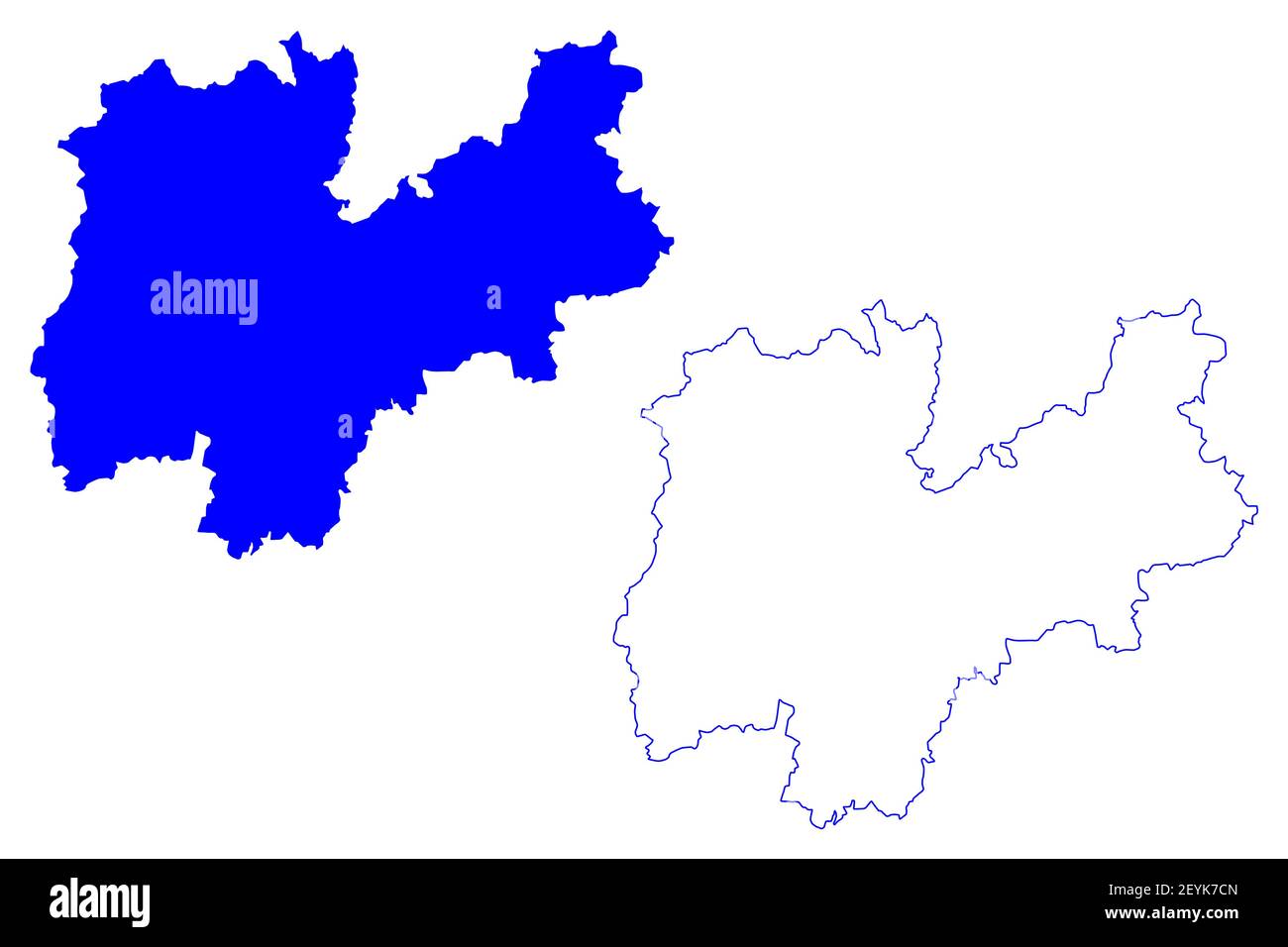 Provinz Trentino (Italien, Italienische Republik, Trentino-Südtirol oder Trentino-Südtirol, Autonome Region Sudtirol) Kartenvektordarstellung, Scribble Stock Vektor