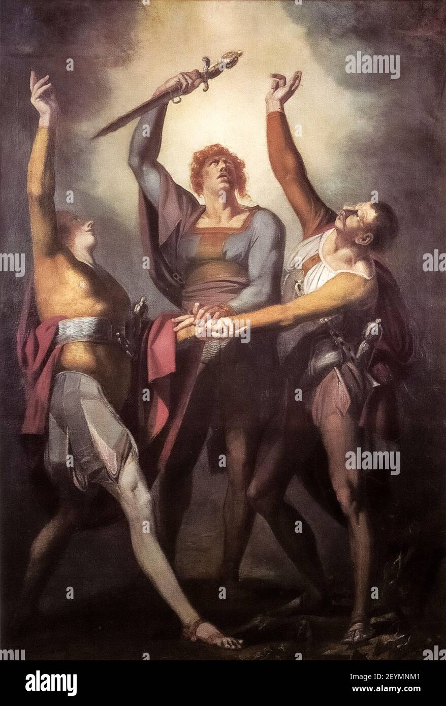 Johann Heinrich Füssli - der Eid der drei Konföderierten Auf dem Rutli ( 1780 ) Stockfoto