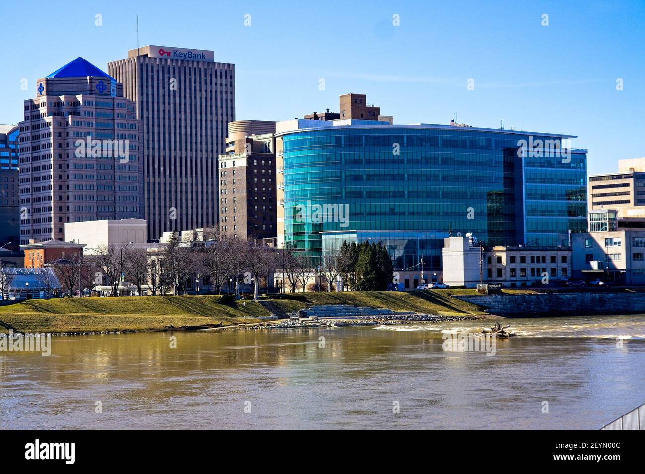 Downtown Dayton, Ohio Landschaft Bild Stockfoto