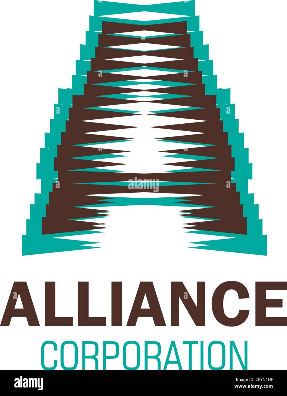 Alliance Corporation Vektor-Symbol auf weißem Hintergrund isoliert. Konzept der Partnerschaft und Teamarbeit, Unterstützung des Geschäfts. Vereinigung, Einheit oder allia Stock Vektor