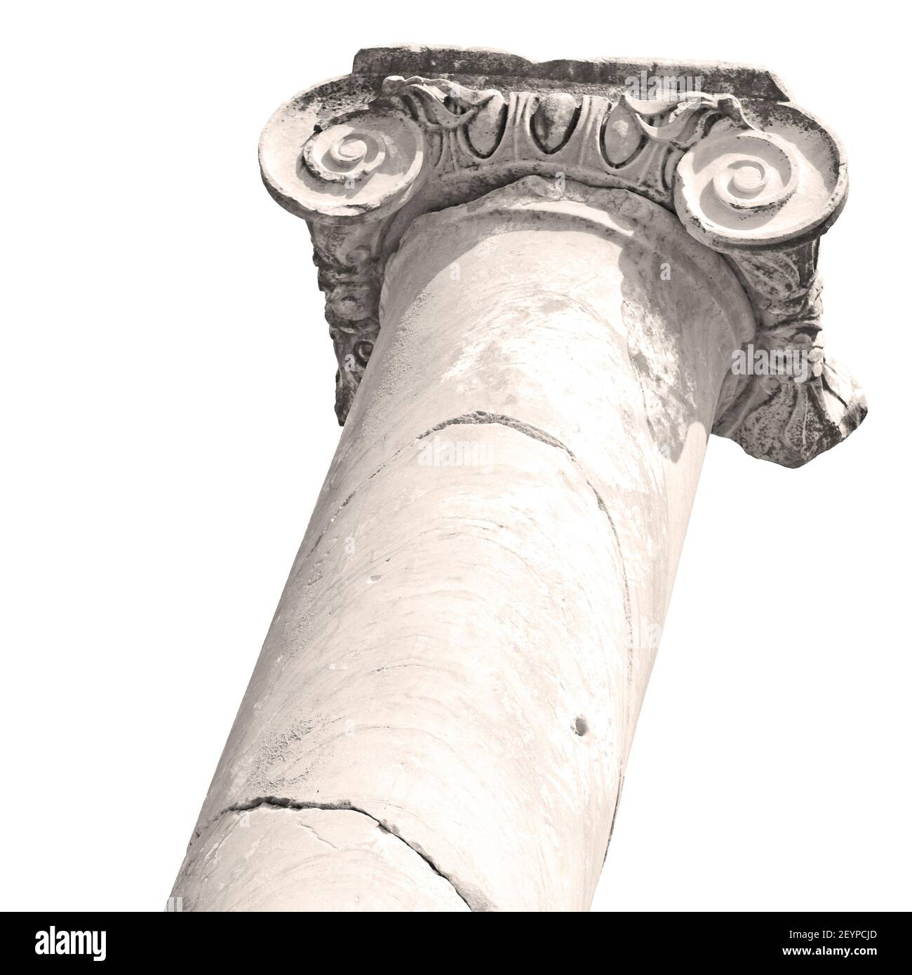 Säule in altem Tempel und Theater in ephesus antalya türkei asien Himmel die Ruinen Stockfoto