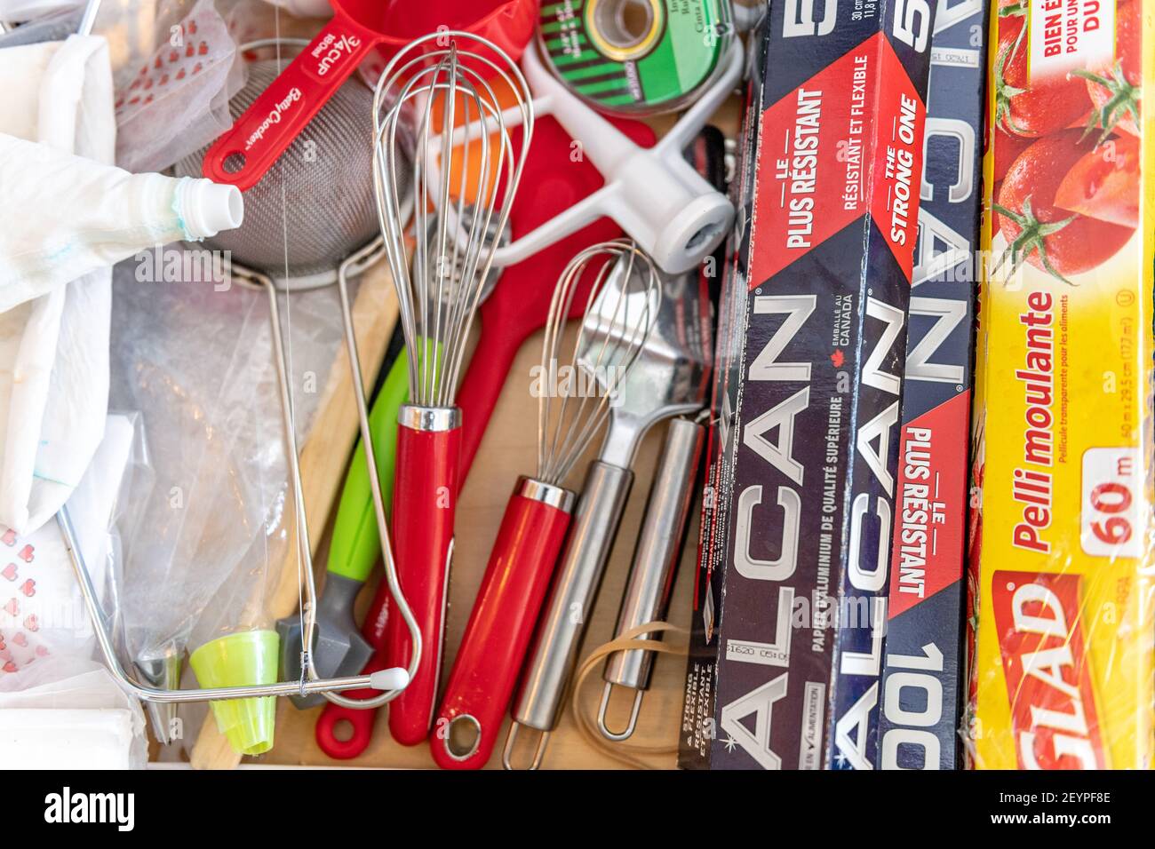 baker's Drawer Stockfoto