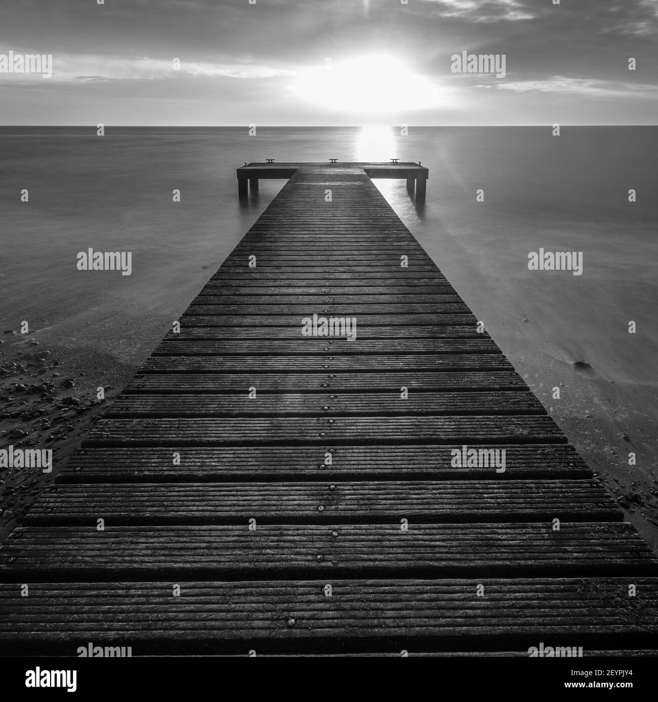 Wunderschöner Sonnenuntergang über dem solway firth Cumbria england Stockfoto