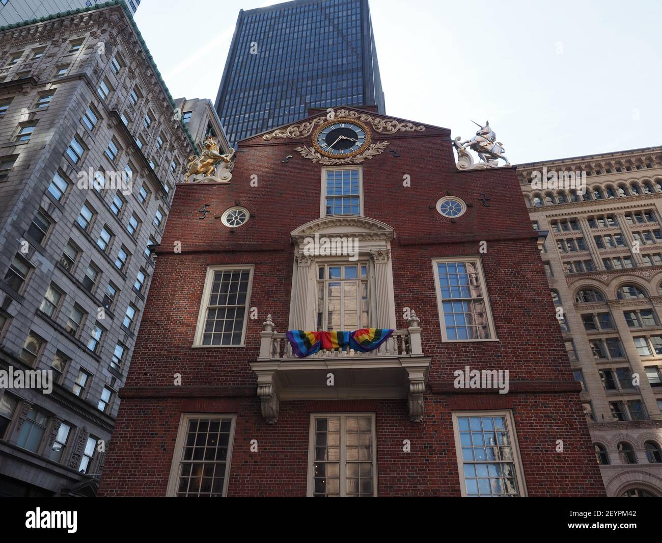 Das Old State House in Boston, Massachusetts. Stockfoto