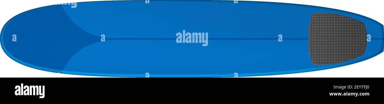 Softtop isoliertes Surfbrett. Vector Surfboard kurze Soft-Top-Board zu steilen hohlen Wellen Stock Vektor