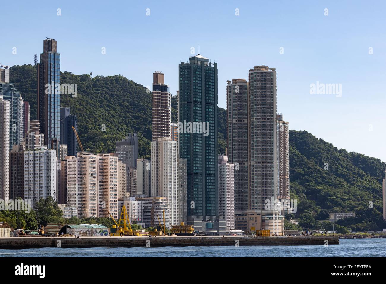 Private Gehäuse von Hong Kong - Western Stockfoto