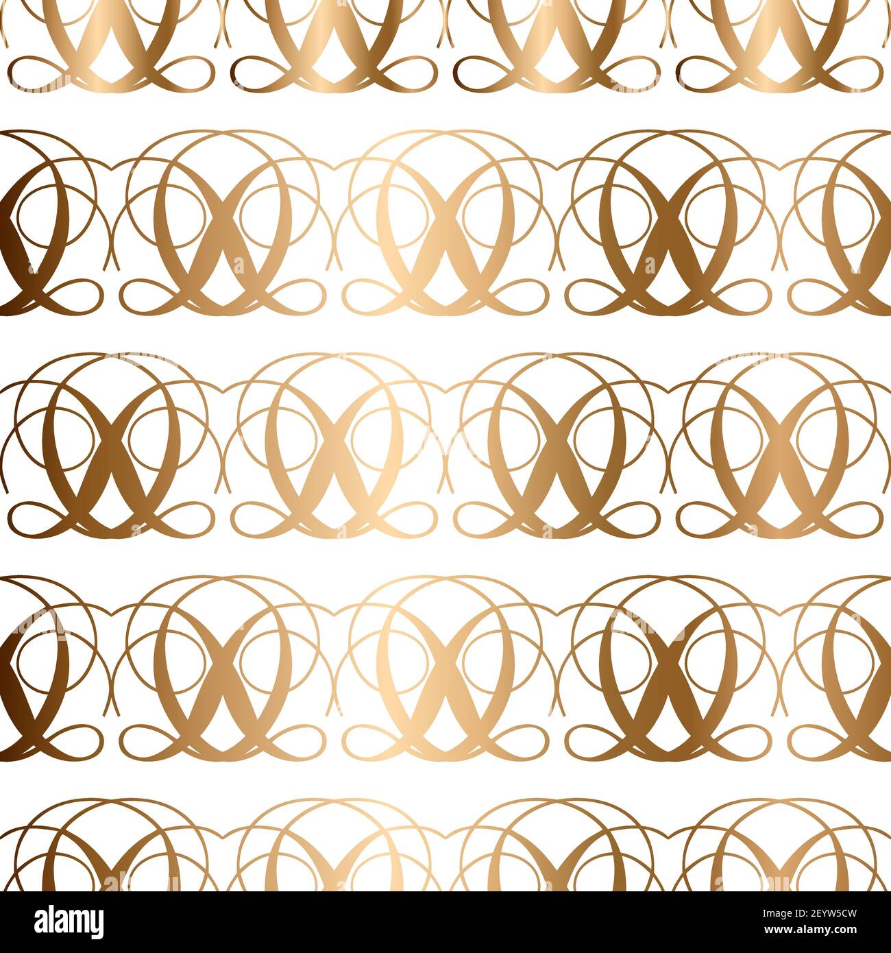 Nahtlose goldene Vintage Hintergrund. Vektor für textiles Design. Stock Vektor