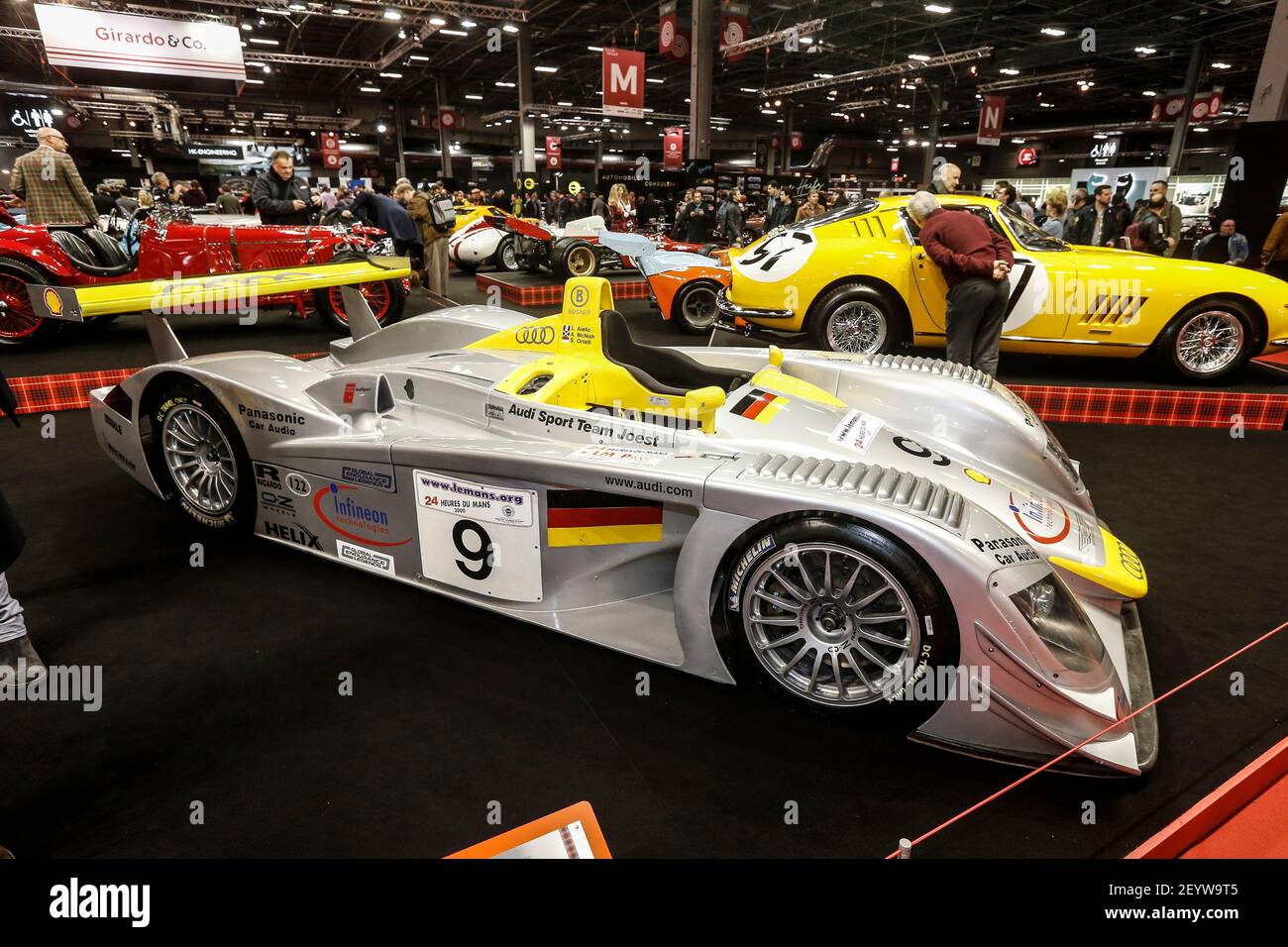 AUDI R8 LMP900 2000 während der Retromobile Auto Show auf der Paris Expo Porte de Versailles, vom 5. Bis 9. Februar 2020 in Paris, Frankreich - Foto Jean-Michel Le MEUR / DPPI Stockfoto