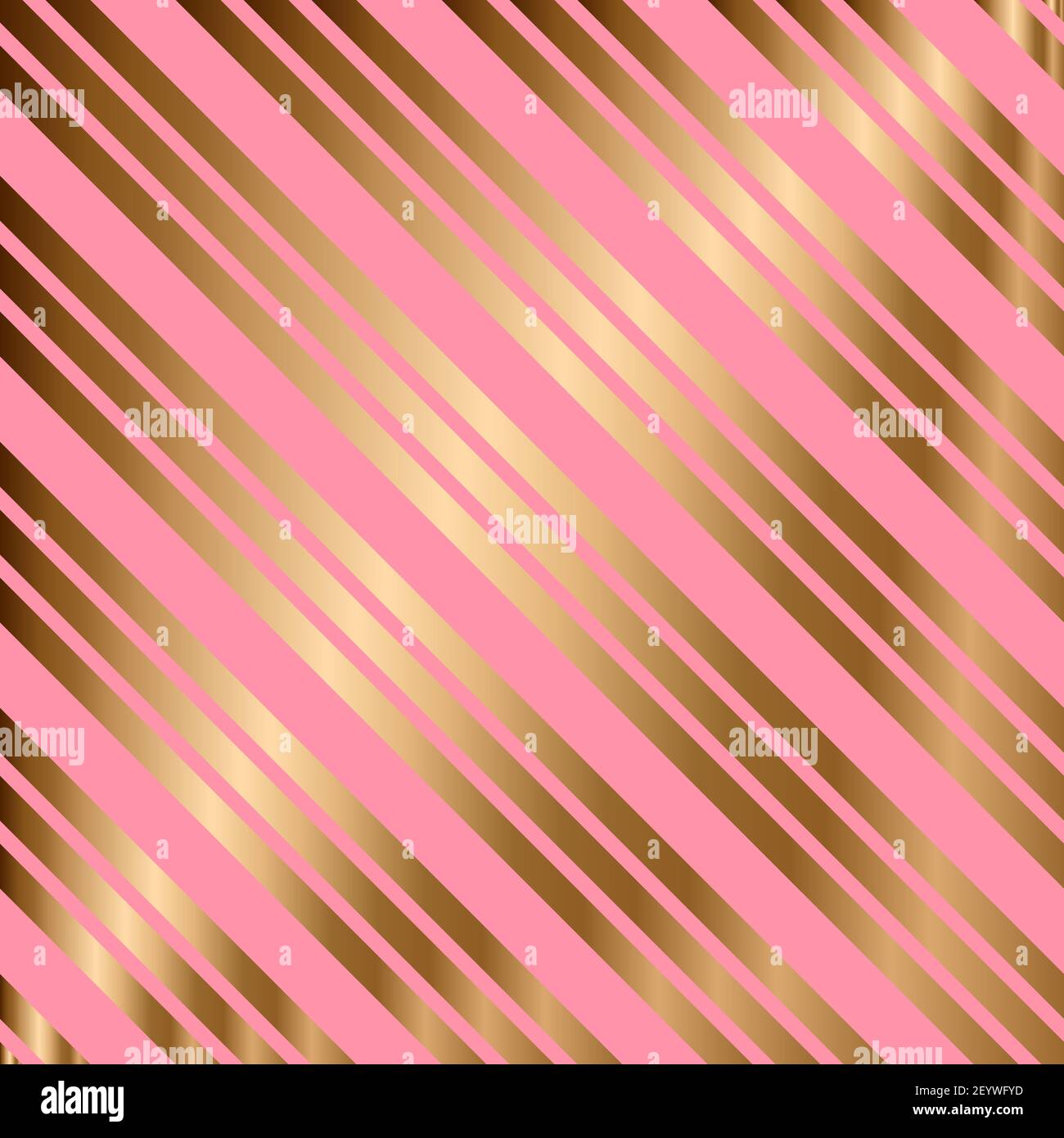Abstraktes Vektor geometrisches nahtloses Muster mit diagonalen Streifen. Ornamentale astelfarbene und goldene Hintergrund Stock Vektor