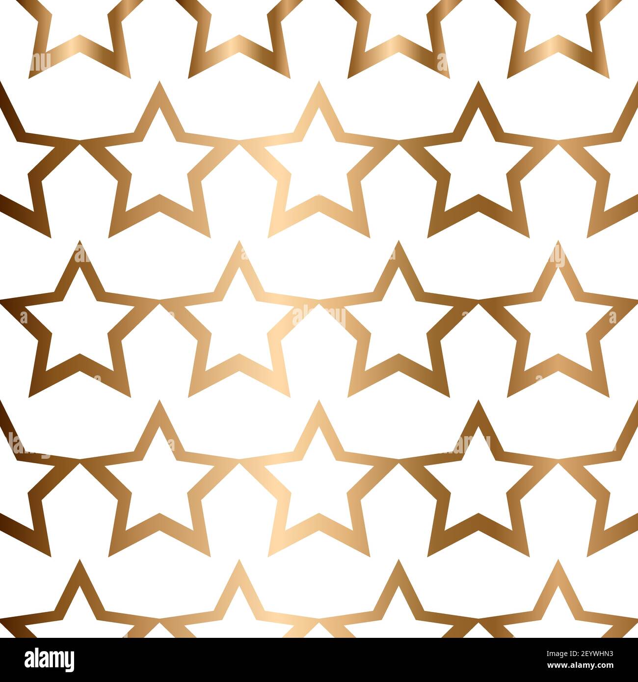 Abstraktes Vektor geometrisches nahtloses Muster mit Sternen. Ornamentaler goldener Hintergrund Stock Vektor