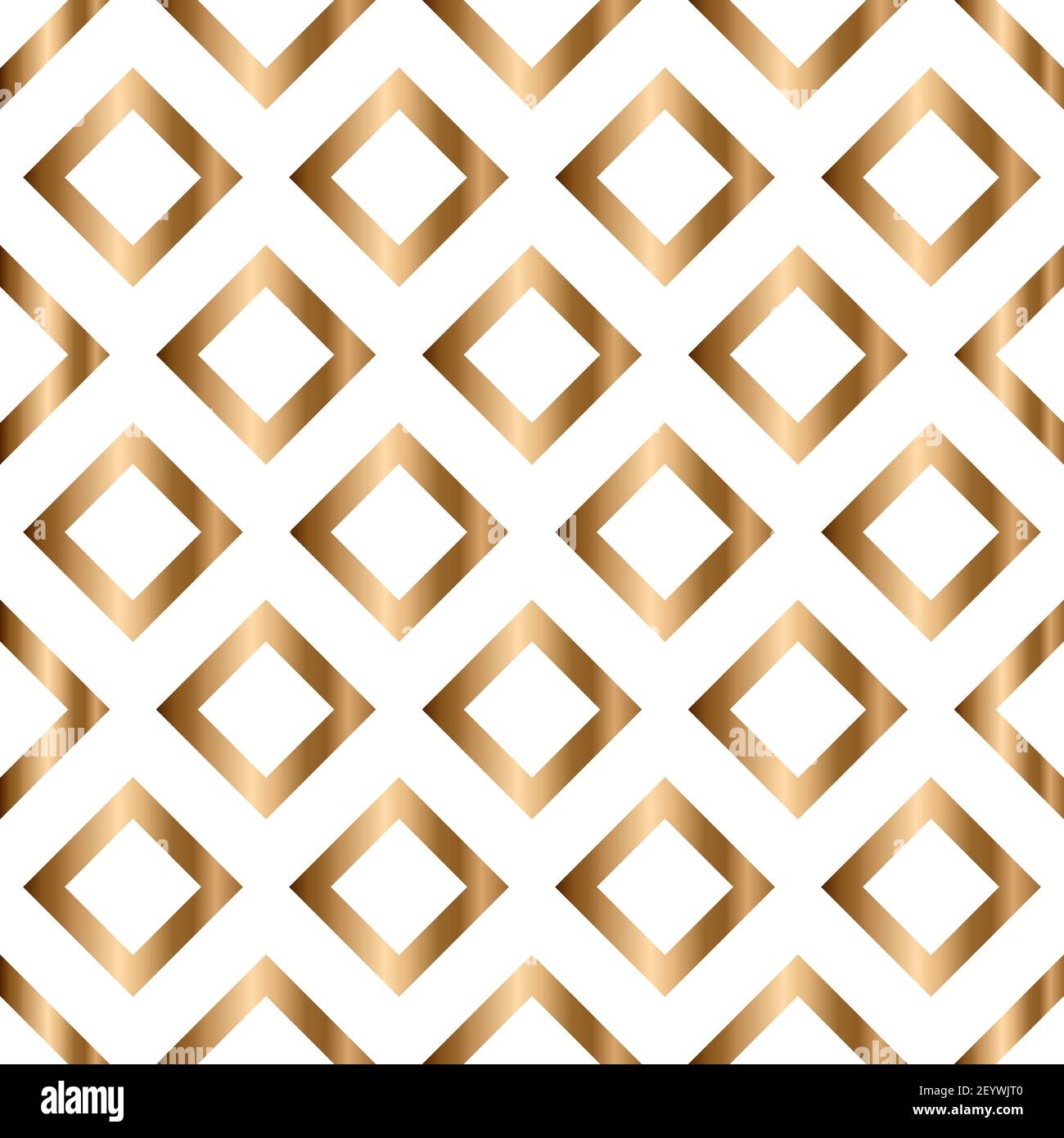 Abstraktes Vektor geometrisches nahtloses Muster mit Rhombus. Ornamentaler goldener Hintergrund Stock Vektor