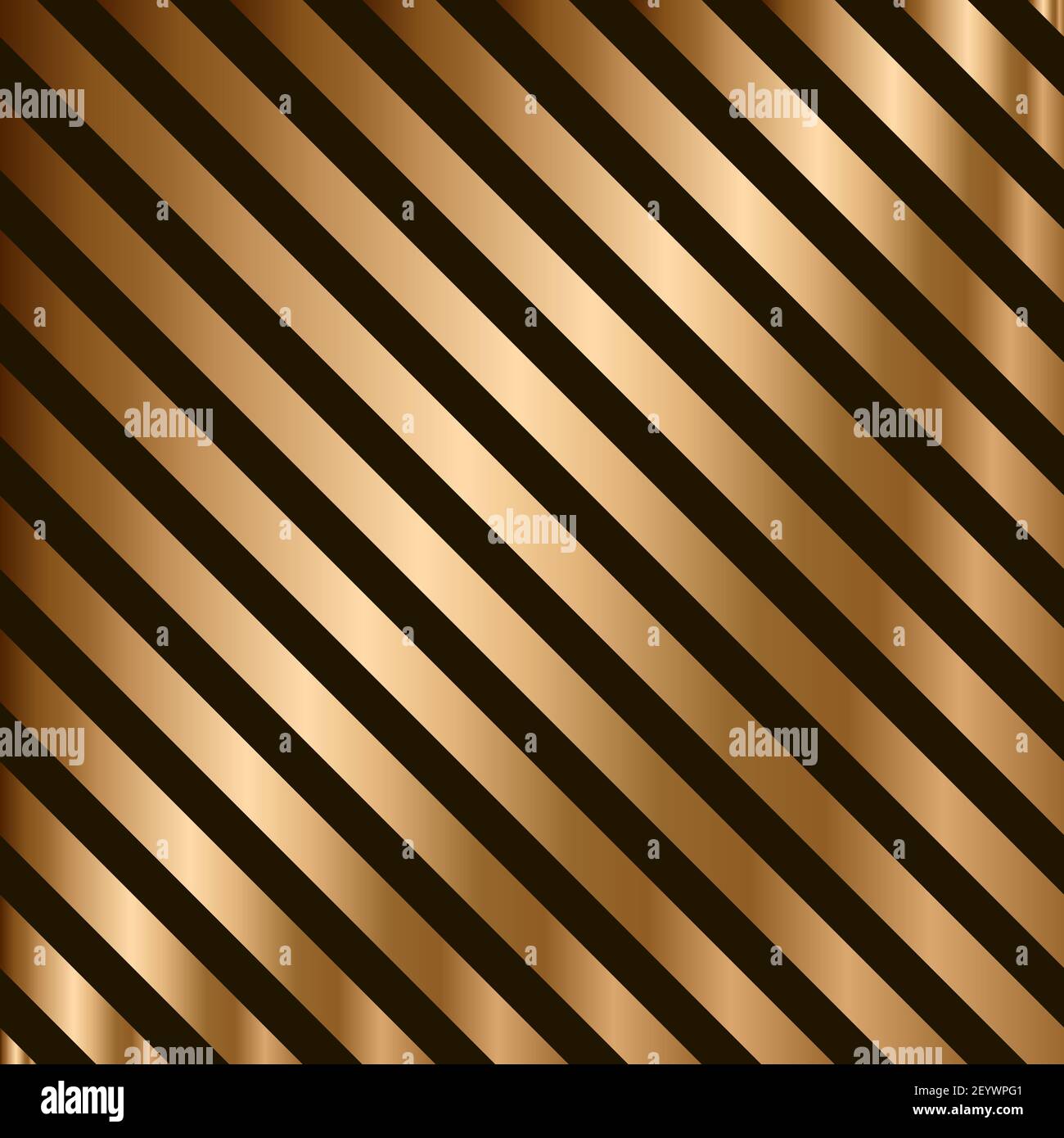 Vektor-Streifen nahtloses Muster mit goldenen Diagonalstreifen. Farbenfroher Hintergrund. Geschenkpapier. Print für Innenarchitektur und Stoff. Hintergrund in V Stock Vektor