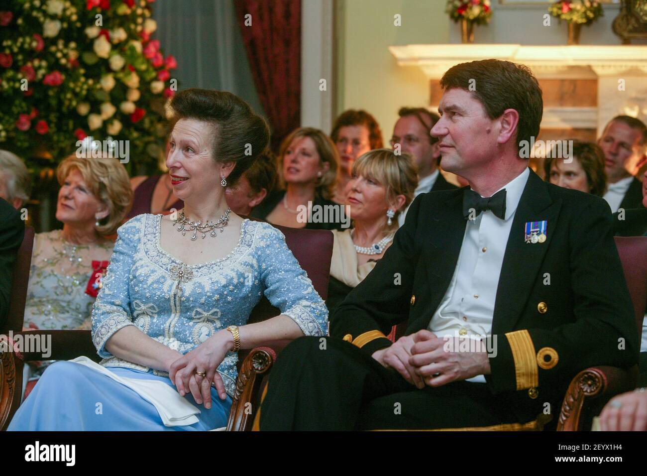 Prinzessin Anne im Kiri Te Kanawa's 60th Geburtstag Empfang bei Marlborough House, London Stockfoto