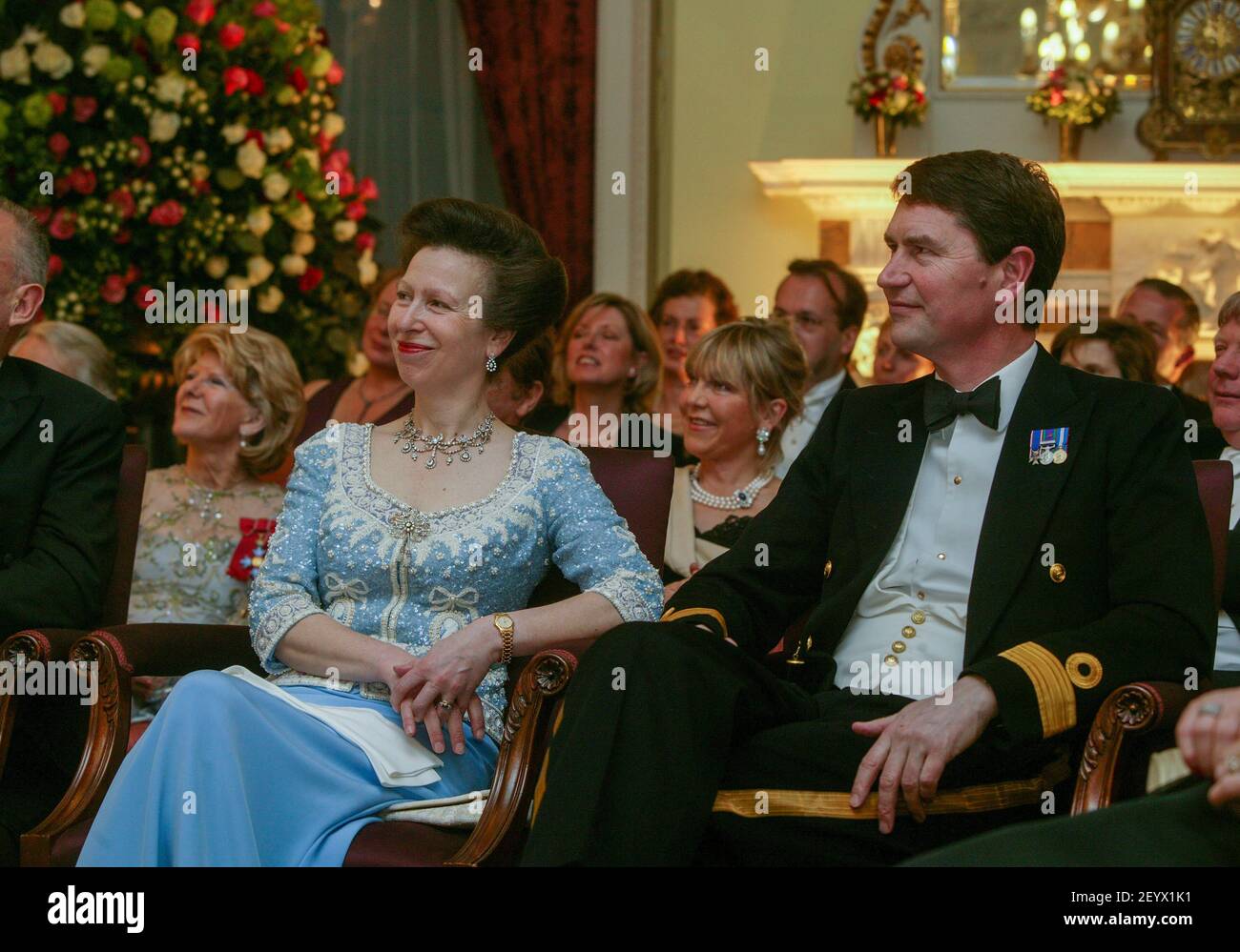 Prinzessin Anne im Kiri Te Kanawa's 60th Geburtstag Empfang bei Marlborough House, London Stockfoto