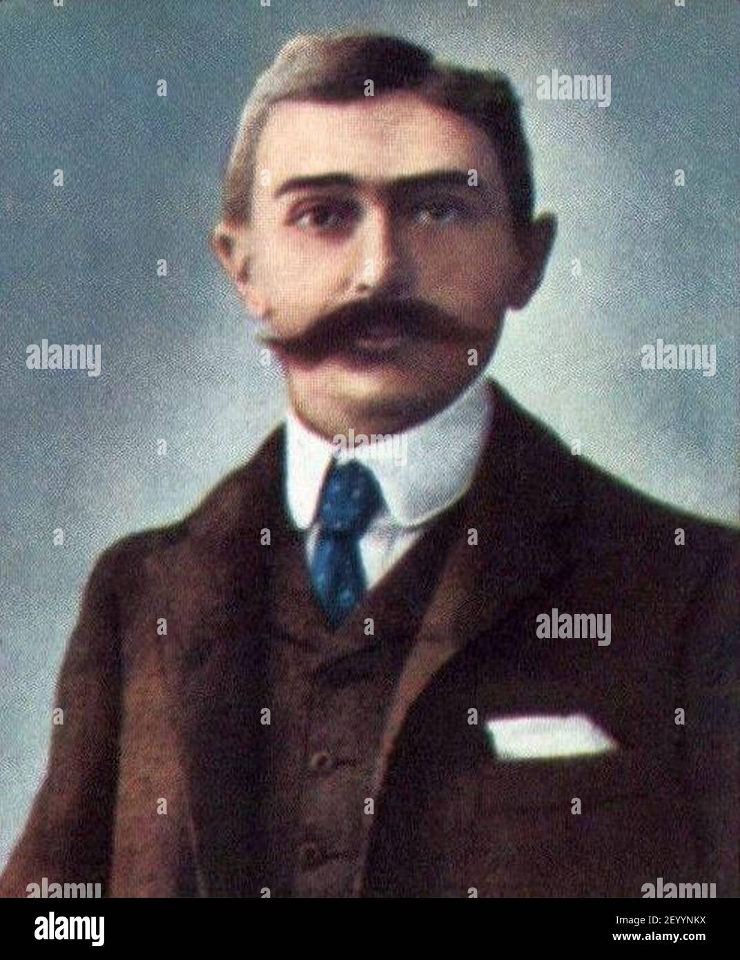 Pierre de Coubertin Vers 1900. Stockfoto