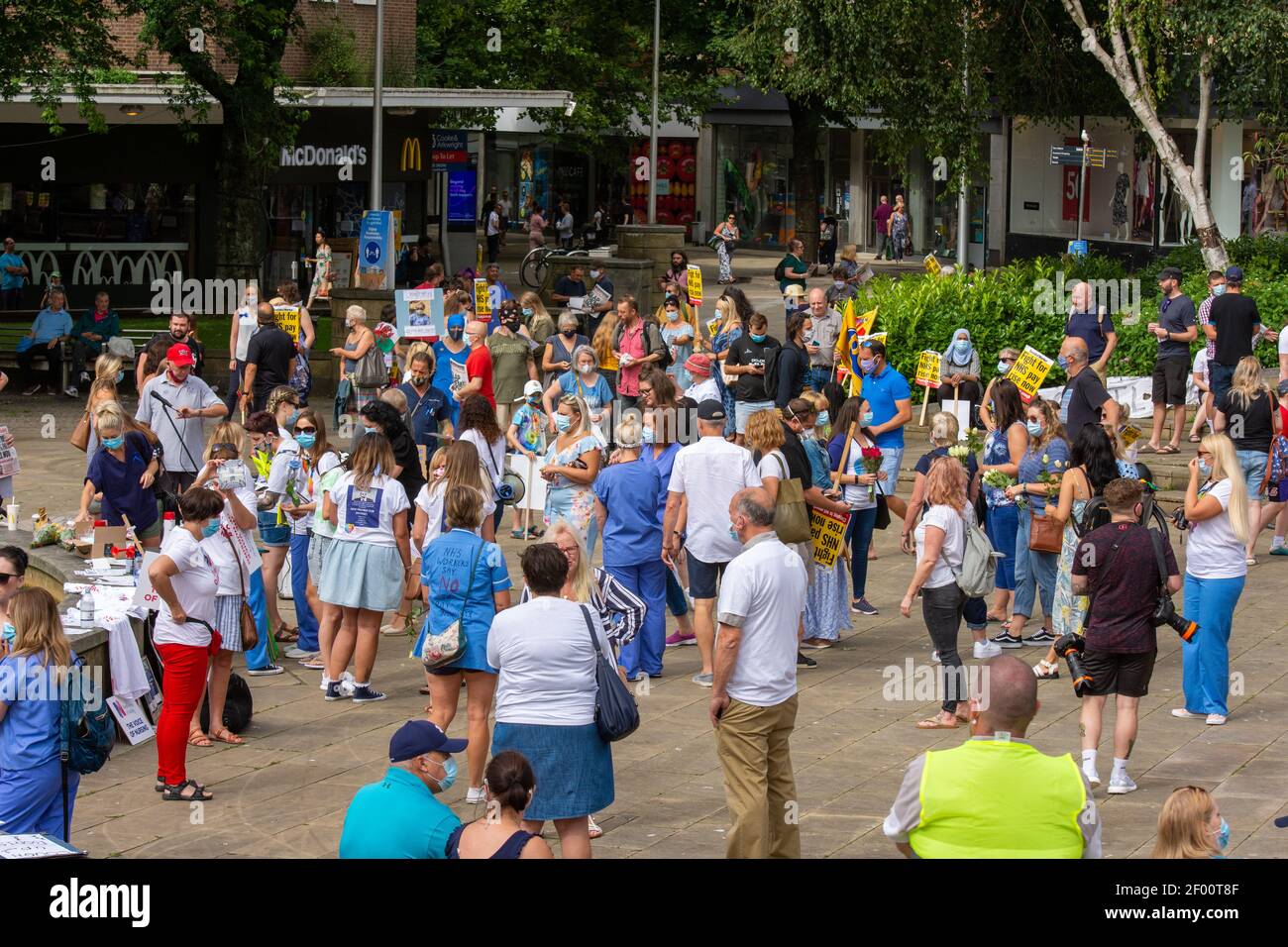 NHS März, August 2020, Swansea UK. Stockfoto