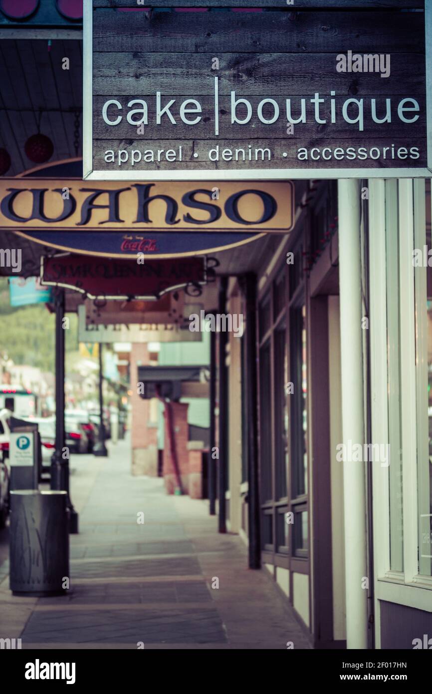 Bridal Veil Falls, Utah Stockfoto