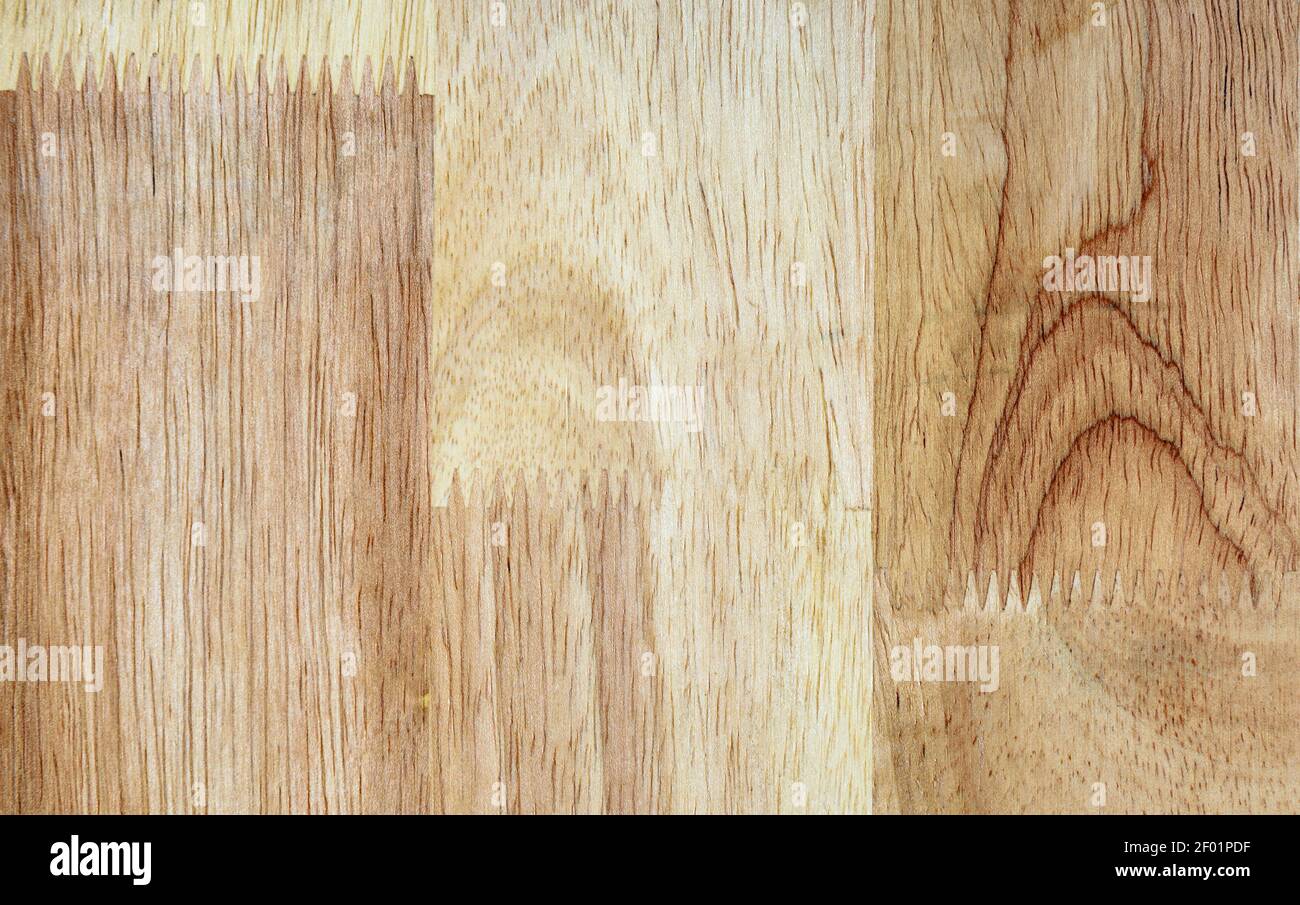 Sperrholz oder Furnier Textur Hintergrund, helle Holzplatte mit Natur Farbe, Maserung und Muster. Abstrakter Holzhintergrund und Tapete. Draufsicht von geklebt Stockfoto