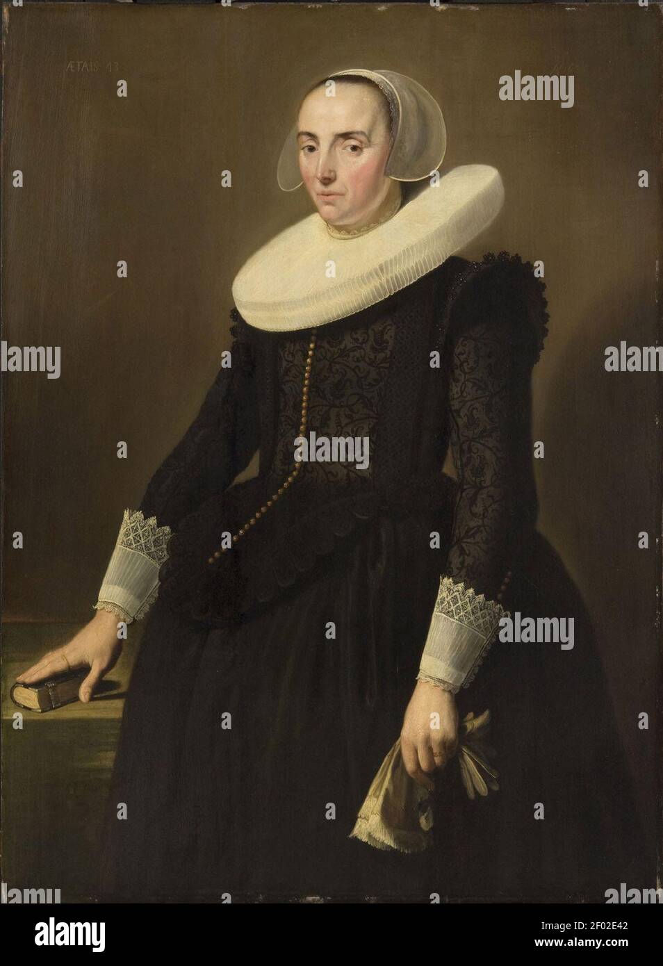 Pieter Dubordieu - Porträt von Jeanne de Planque E1982-1-1. Stockfoto