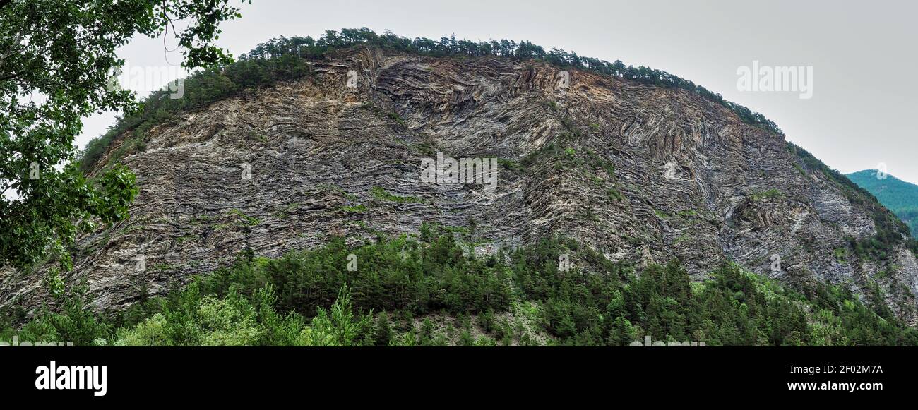 Ein geologisch Interessantes Bild aus dem ubaye-Tal, ein Interessantes Foto Stockfoto