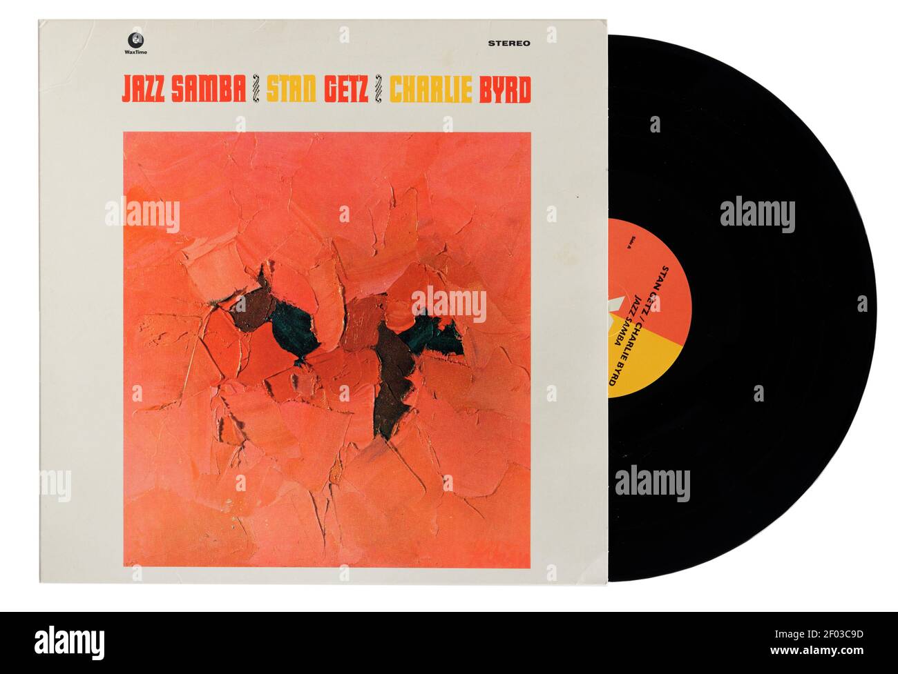 Jazz Samba Vinyl Jazz Album von Stan Getz und Charlie Byrd Stockfoto