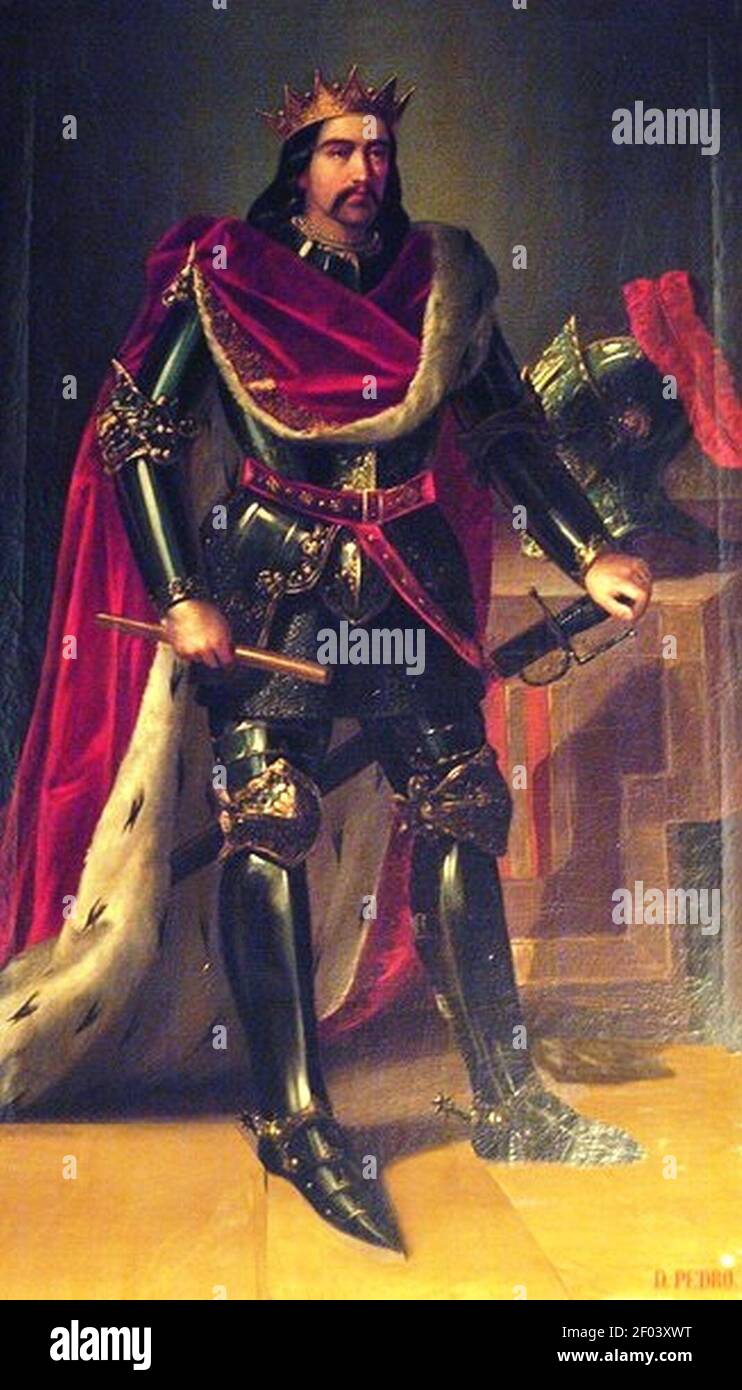 Pietro II d’Aragón. Stockfoto