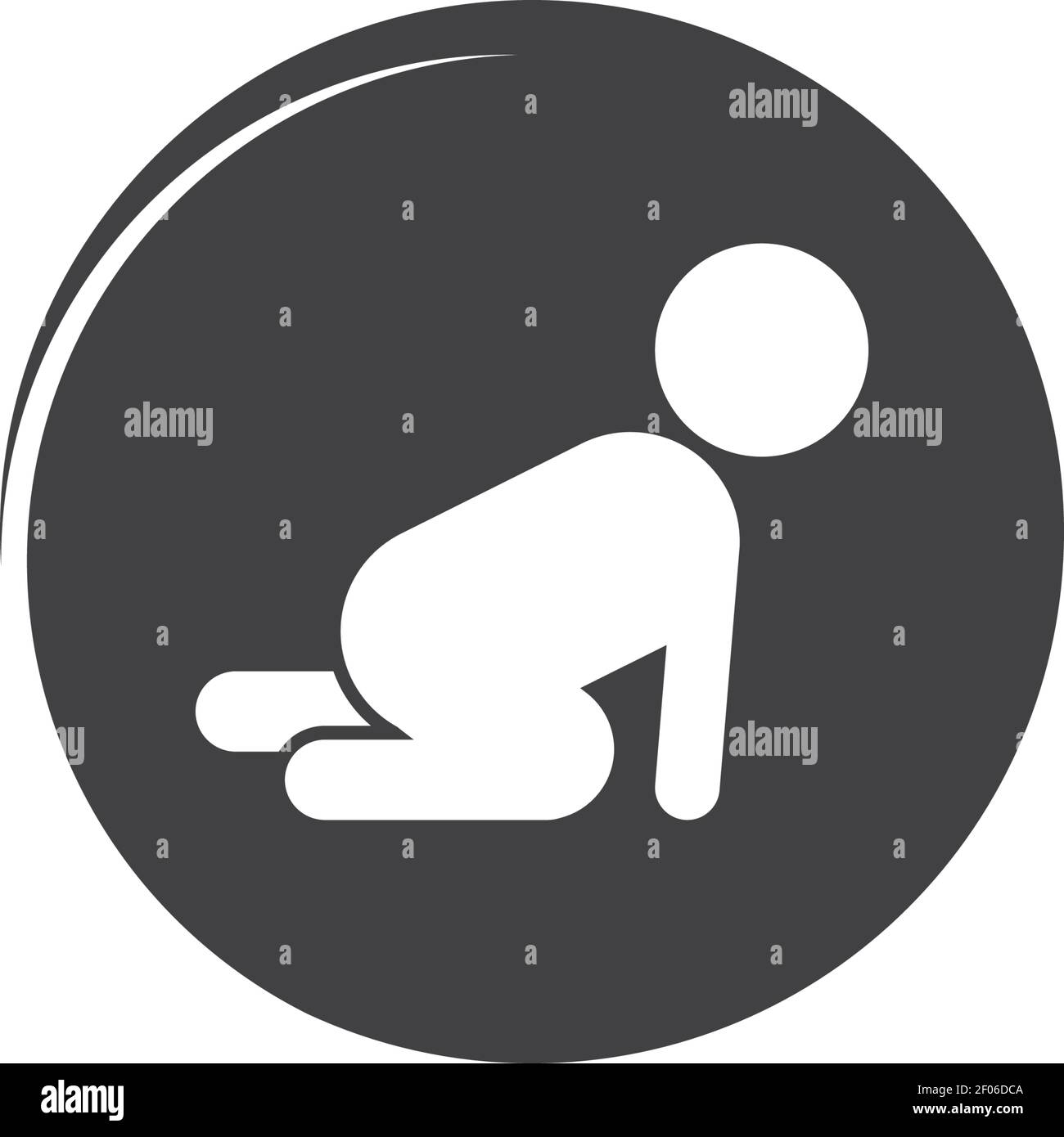 Crawling Baby Vektor Illustration Design Vorlage Stock Vektor