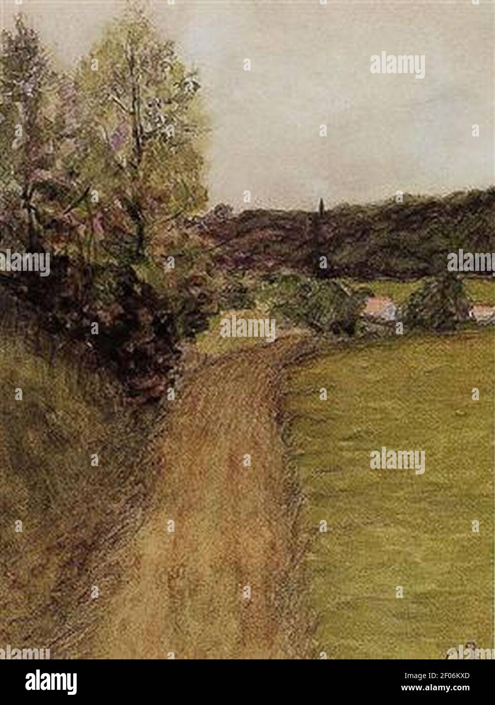 Pissarro - Landschaft-2. Stockfoto