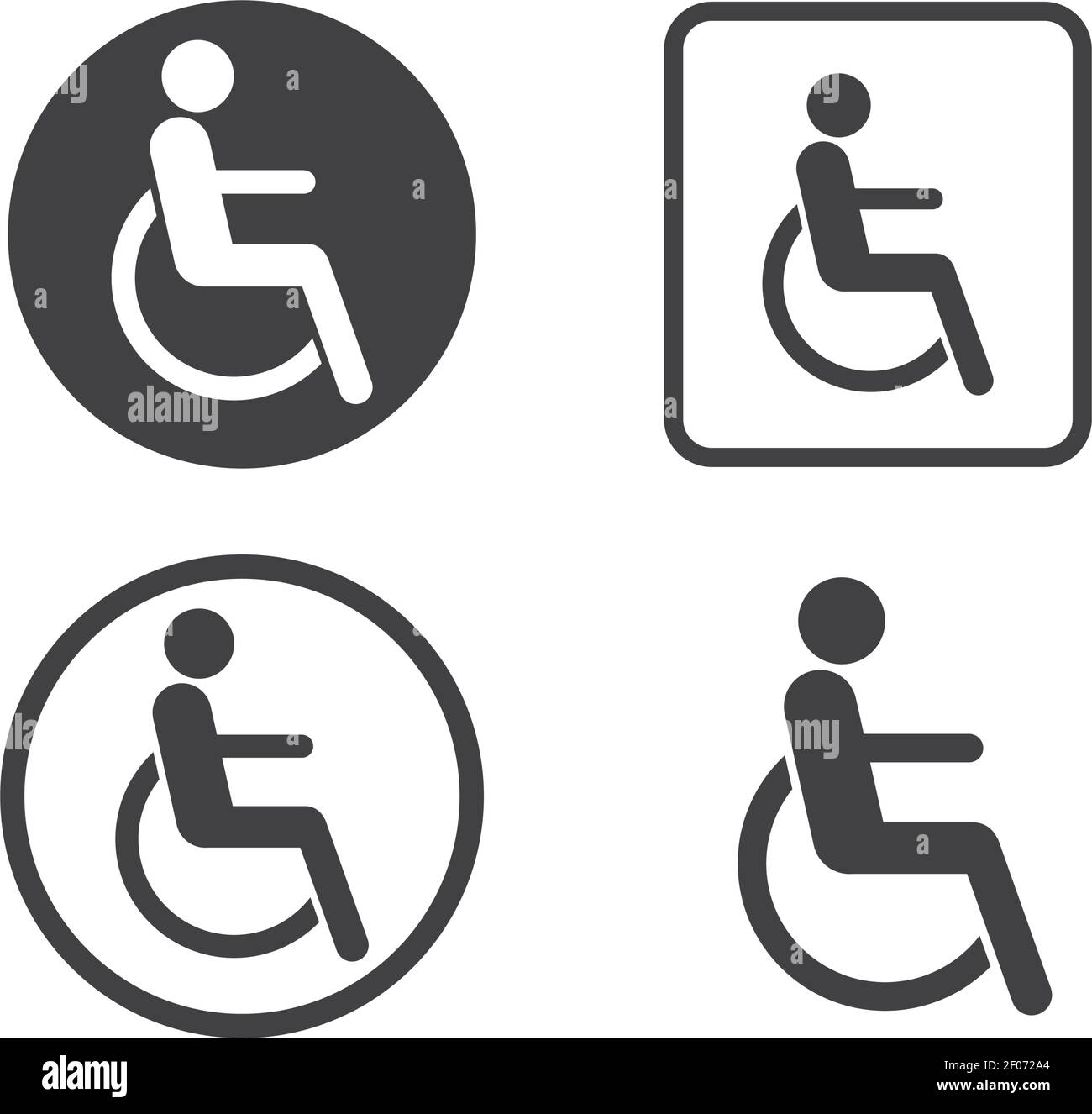 Rollstuhl deaktiviert Vorlage für Vektorgrafik für Patienten Stock Vektor