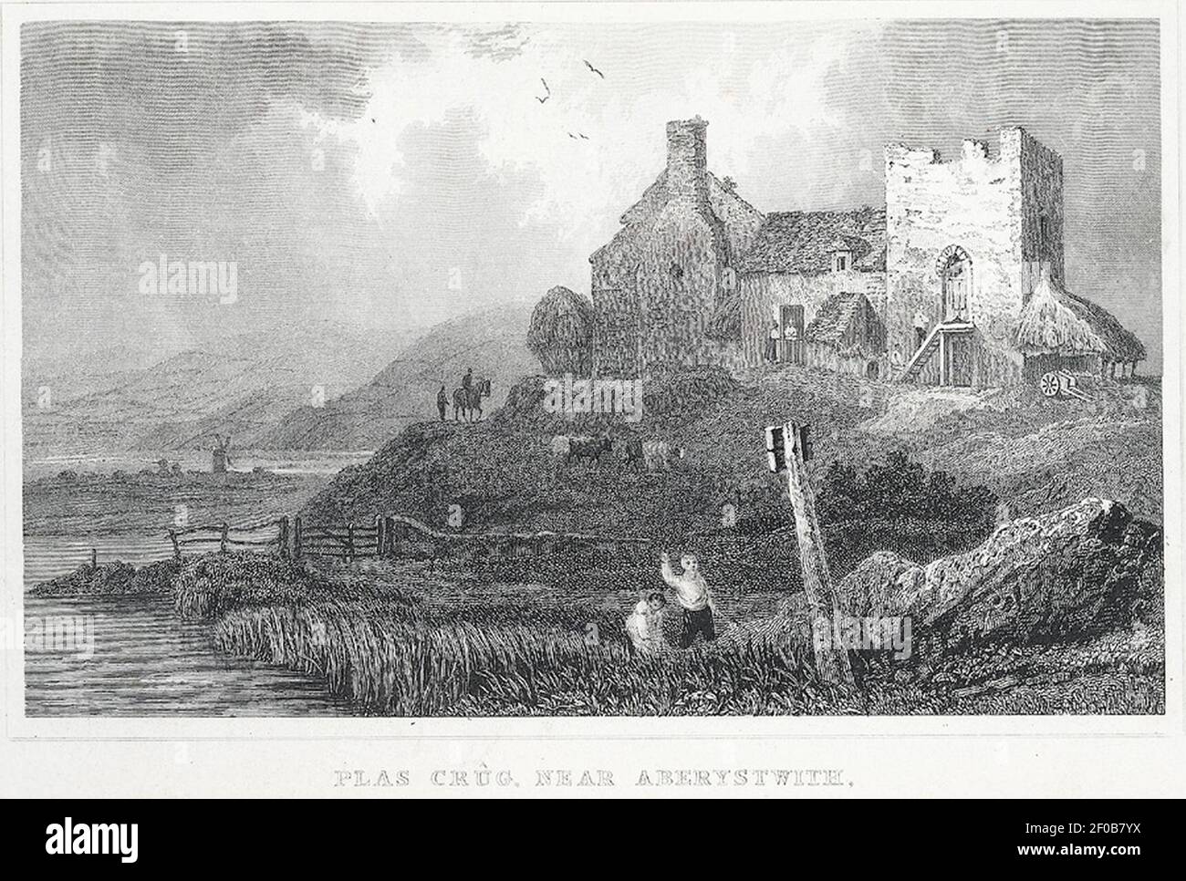 Plas Crug, in der Nähe von Aberystwith, Cardiganshire. Stockfoto