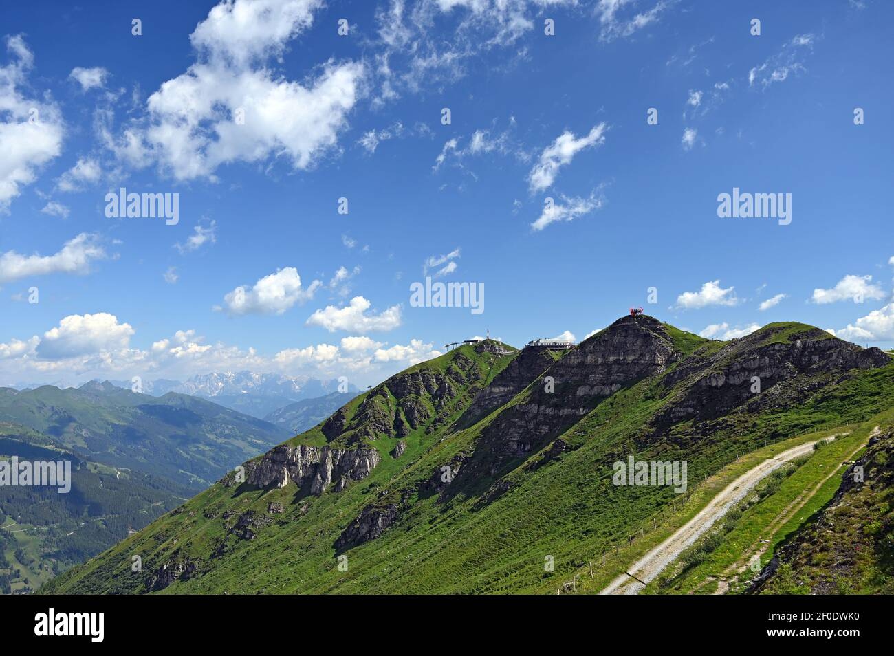 Stubnerkogel Berglandschaft in Bad Gastein Sommersaison in Österreich Stockfoto