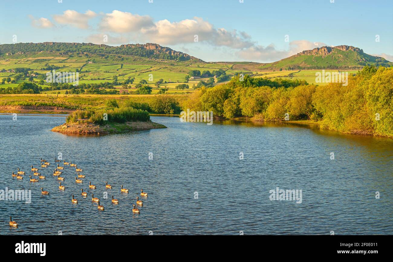 Tittesworth Water Reservoir in der Nähe von Leek, Staffordshire, England, Großbritannien Stockfoto
